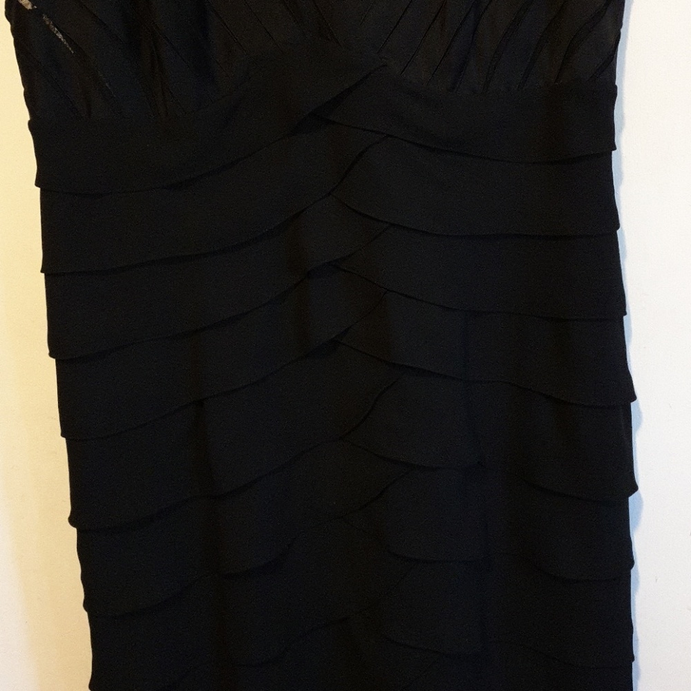 Black Ruffled Dress - Picture 3 of 5